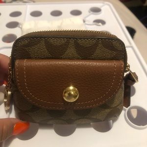 Coach Pennie Card Case In Signature Canvas - New Never been used .